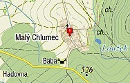 Malý Chlumec - mapa